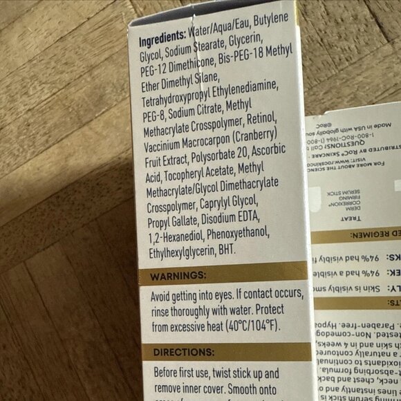 RoC  Derm Correxion Firming Serum Stick Advanced Retinol and Antioxidants 1 oz. - Picture 3 of 4